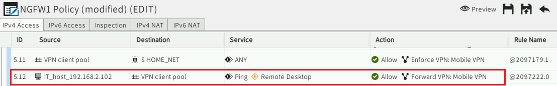 How to Allow Connections from Internal Network Hosts to VPN Client ...