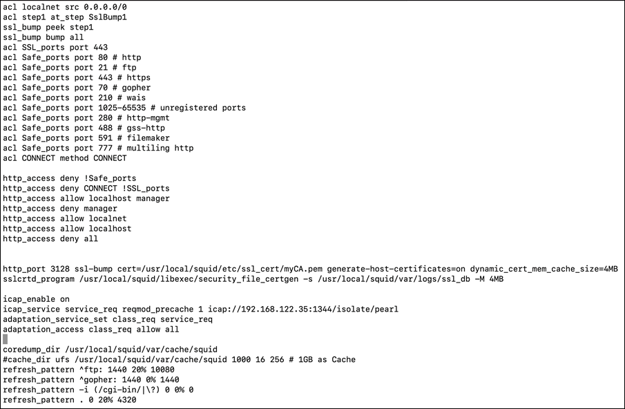 How to integrate Forcepoint RBI with Web Gateway which supports ICAPS ...