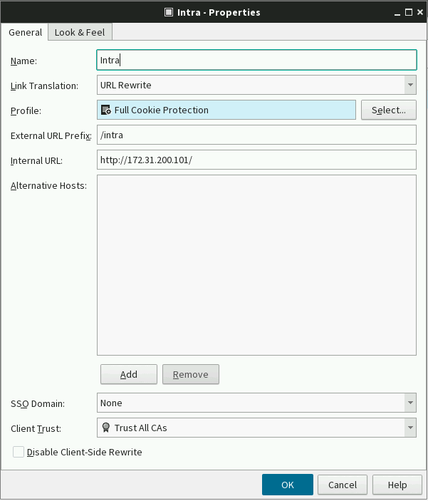 SSL VPN Portal Configuration Example