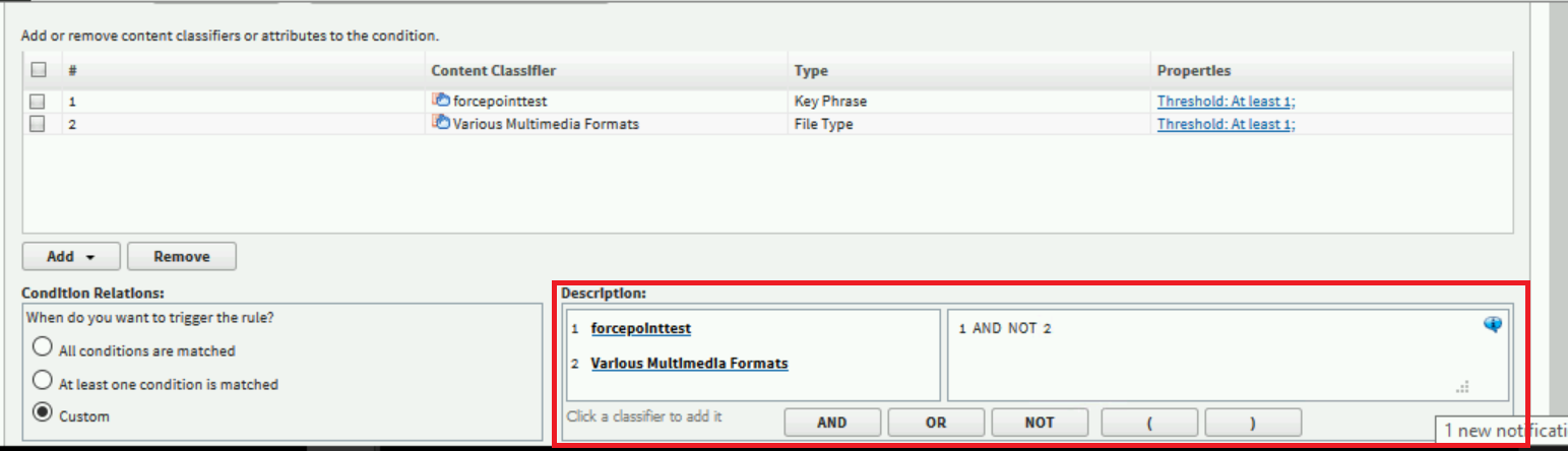 Implementing File Name or File Type Classifiers in Forcepoint DLP Rules