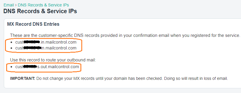 cloud dns mx トップ レコード