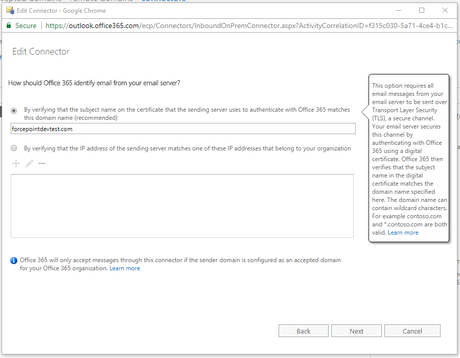 Configuring certificate validation between Exchange Online and Email ...
