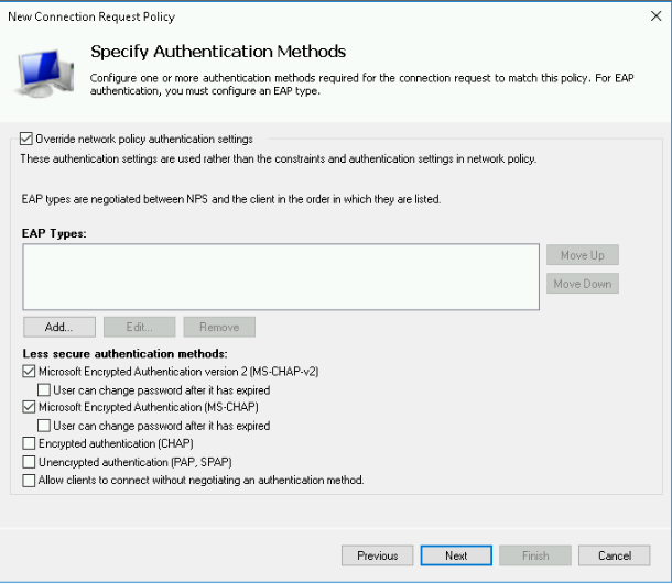 SMC authentication using Windows Network Policy Server (NPS)