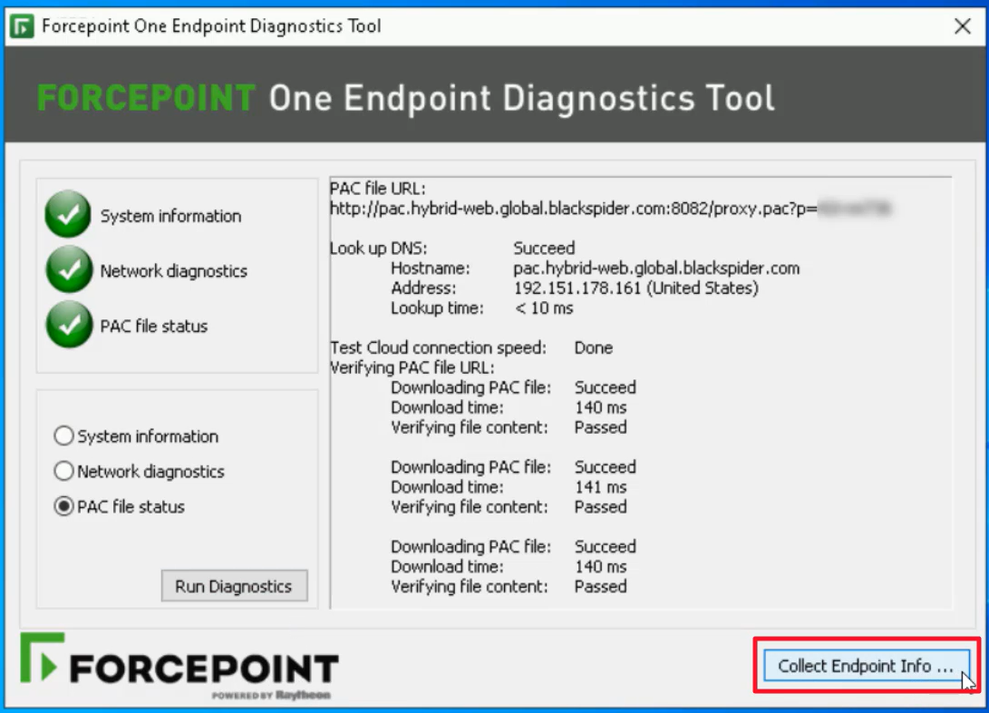 How to Collect ClientInfo Diagnostic Logs for Forcepoint One Endpoint (F1E)