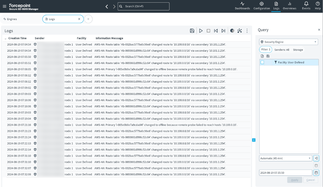 How to Use the Security Engine AWS High Availability Script